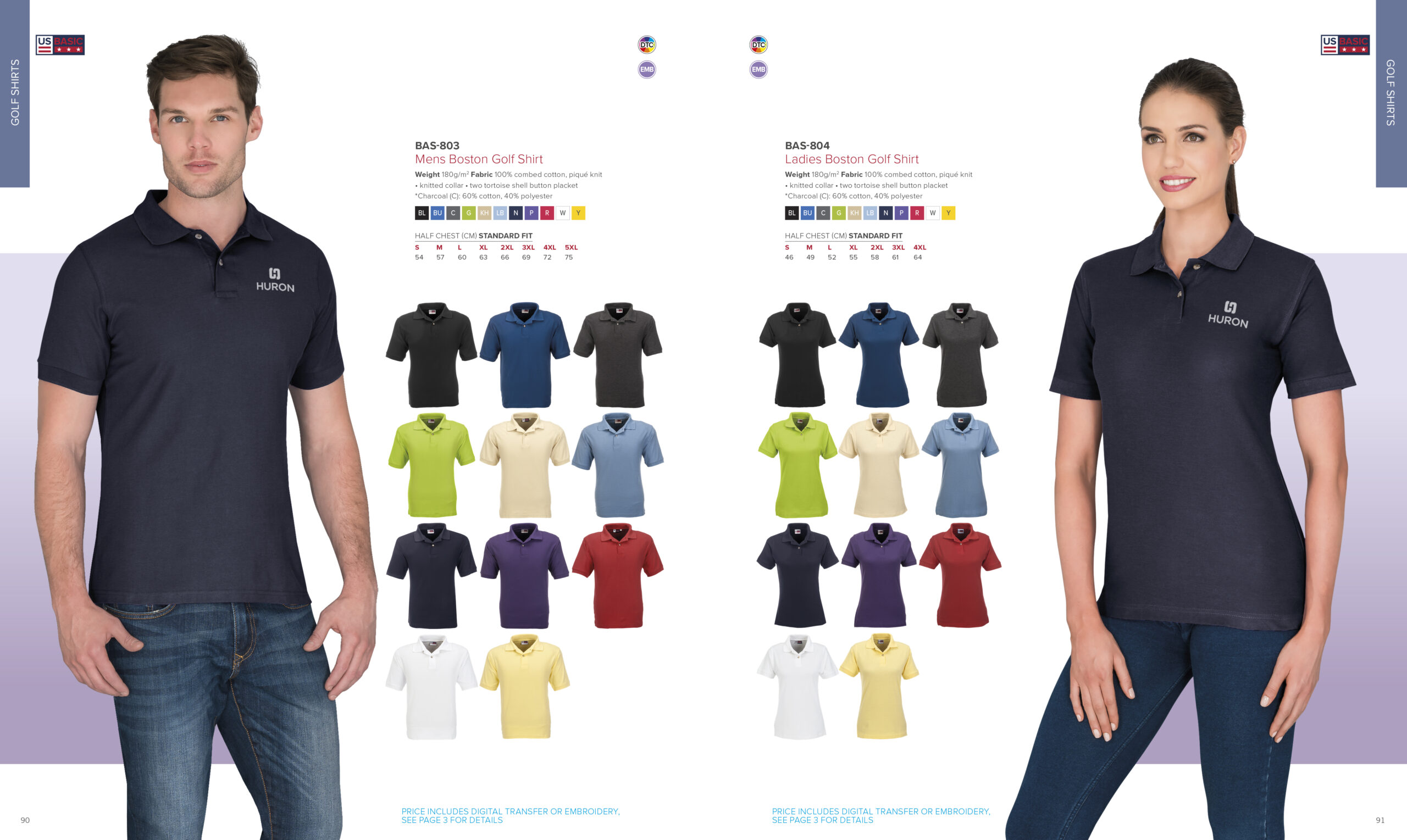 Mens Boston Golf Shirt